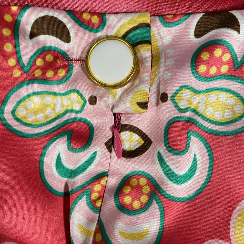 Nicole by Nicole Miller Colorful Sleeveless Sz 14 Paisley Print Shift Dress - Picture 14 of 16